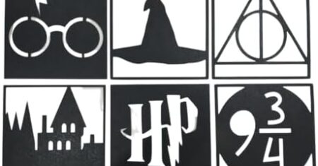 Quadro Harry Potter: Magia nas Paredes com Kit de 6 Peças