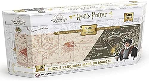 Quebra-Cabeça Panorâmico Harry Potter - Brilha no Escuro 500 peças