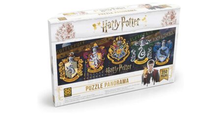 Harry Potter Puzzle Panorama: Desafio de Magia em Hogwarts – Coleção de Quebra-Cabeça com 350 Peças